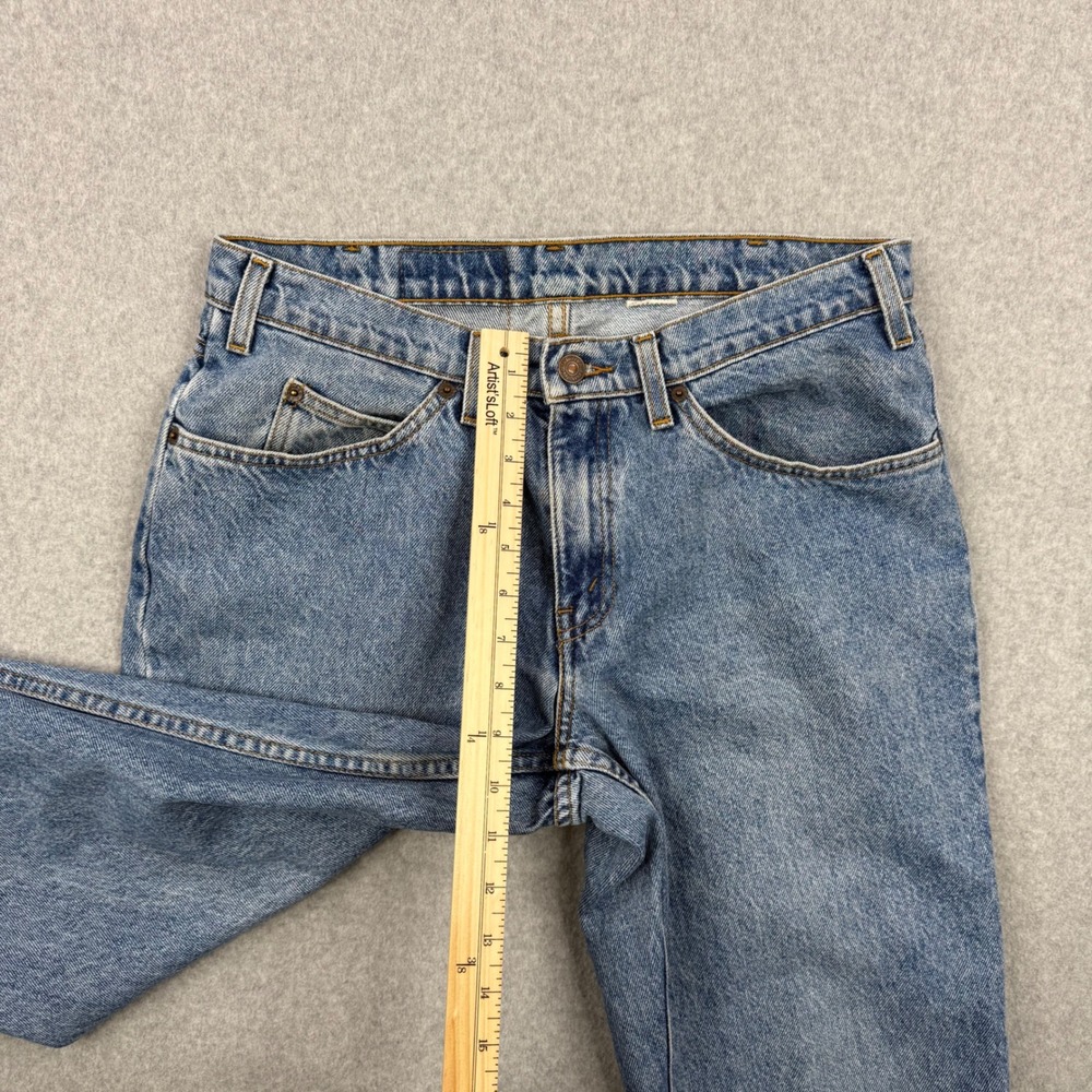 Vintage Levis 550 Jeans Mens 32x27 Medium Wash Relaxed Fit Orange Tab 90s Denim - Picture 16 of 16